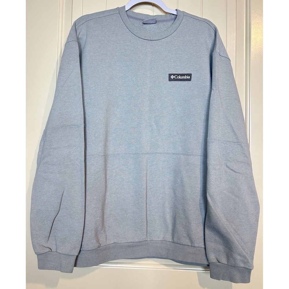 Columbia Men's Classic Crew Neck Pullover Sweatshirt Size L Preppy Comfort